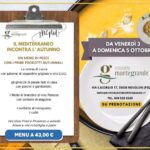 La crema di zucca con julienne di seppioline grigliate e olio EVO; gli gnocchi di patate fatti in casa con porcini e gamberetti; il filetto di branzino al vino Raboso con contorni di stagione; il sorbetto al melograno; il caffè Vini sfusi Pinot e Prosecco a volontà Amari e vini in bottiglia a parte