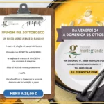 Menu a base di funghi sui colli euganei