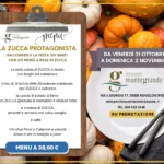 menu a base di zucca per la festività dei santi e halloween