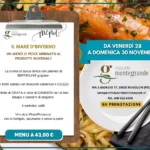 menù di pesce sui colli euganei ultimo fine settimana di novembre 2025