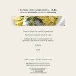 I sapori dell'Adriatico,menù sui colli Euganei