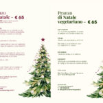 menu di Natale, classico o vegetariano e menù bimbi